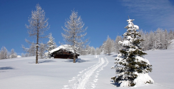 Winterlandschaft in Kärnten